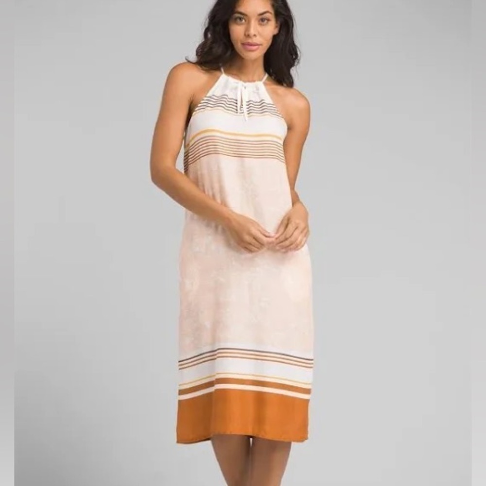 Prana Parisol Halter Keyhole Midi Dress - XS